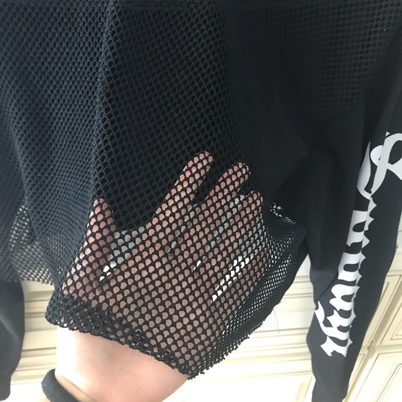 Black Mesh Cover up - Picture 2 of 4